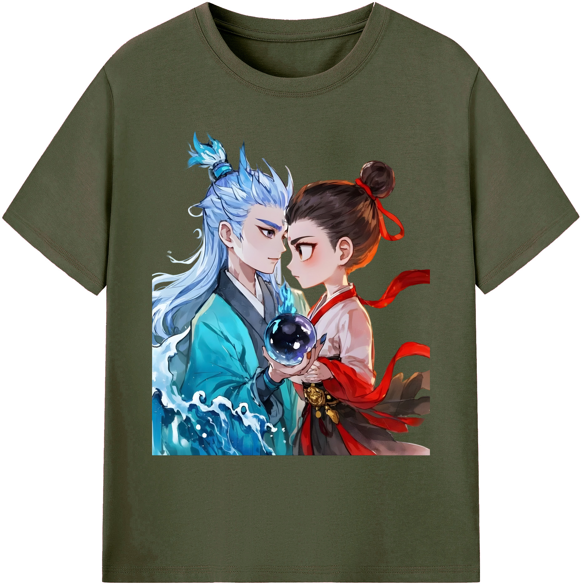 （画像用） Ne Zha 2 ナタ 魔童の大暴れ 綿100％ メンズ半袖Tシャツ｜肌触りやわらか＆通気性